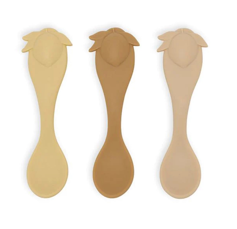 3 pack lemon silicone spoon