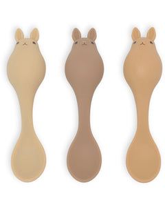 3 pack bunny silicone spoon