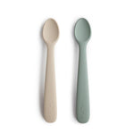 Load image into Gallery viewer, Mushie Silicone Feeding Spoons (2-pack)
