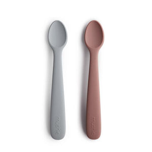 Mushie Silicone Feeding Spoons (2-pack)